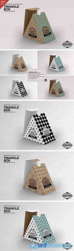 Triangle Food Box Packaging Mockup 2478219