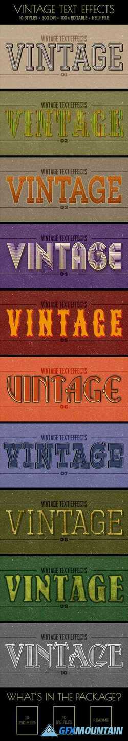 Vintage Text Effects - 10 Styles 10848058