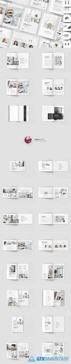 Indesign Architectural Studio Portfolio Bundle 3 in 1