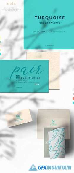 Turquoise Color Palette Collection 1791354