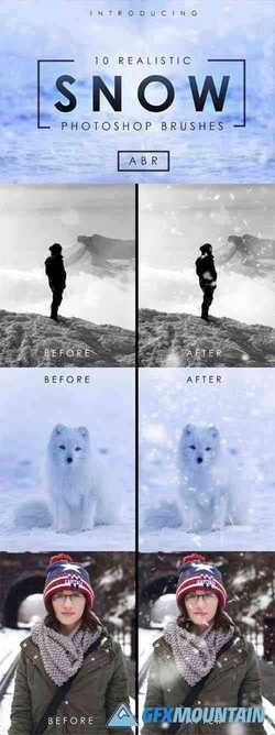 10 Realistic Photoshop Snow Brushes 1844989