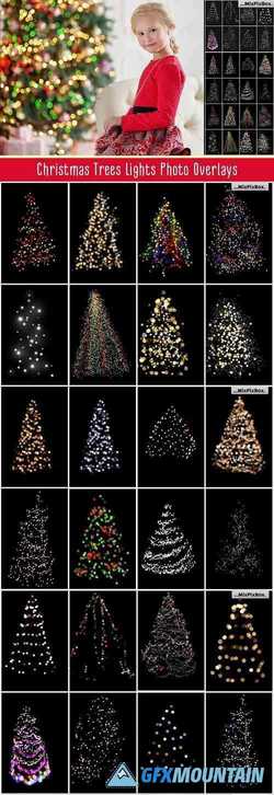 Christmas Trees Lights Overlays - 3169206