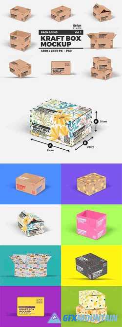 Kraft Box Mockup - Packaging Vol 1 4155859