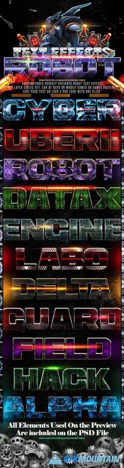 Robot Photoshop Text Effects 24697627
