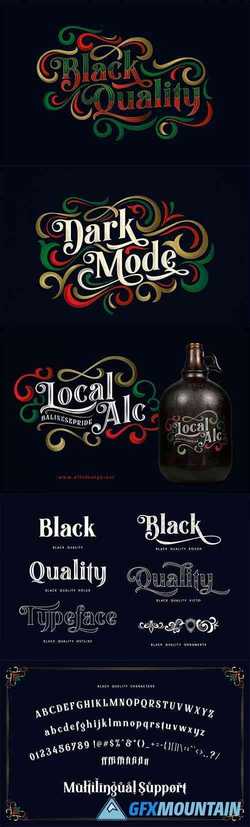 Black Quality Typeface 