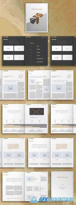 Gold Business Brochure Layout