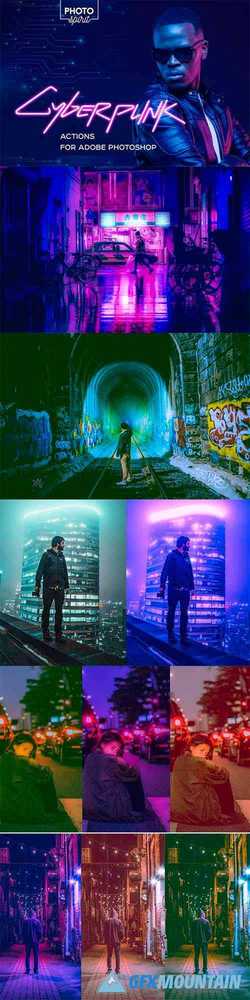 Cyberpunk Actions For Photoshop 4326117