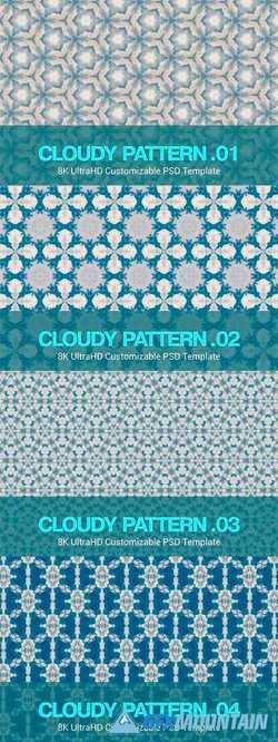 8K UltraHD Seamless Cloudy Pattern Background