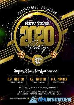 NEW YEAR 2020 PARTY FLYER DESIGN