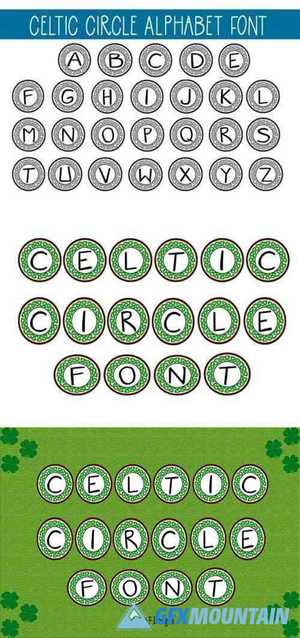 Celtic Circle Font 