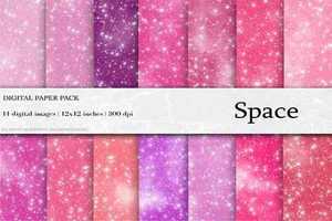 Space Stardust Digital Papers - 4456547