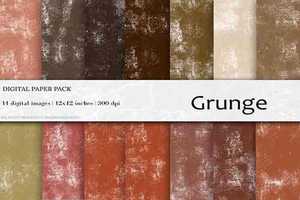 Grunge Digital Papers - 4456515