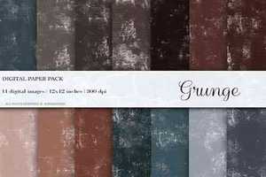 Grunge Digital Papers - 4481942