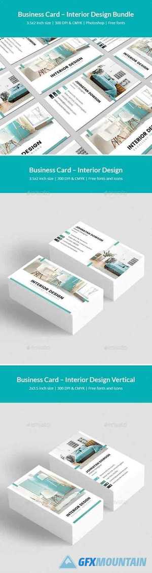 Business Card – Interior Design Bundle Print Templates 2 in 1 25512493