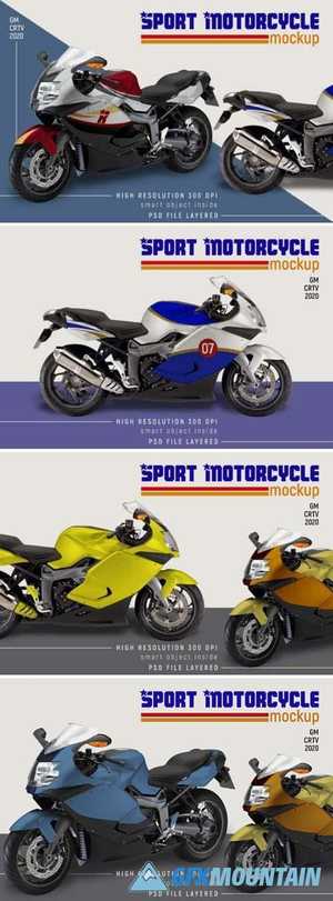 Sport Motorcycle Mock-up 2769388