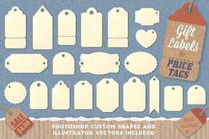 Gift Tag and Price Label Shapes