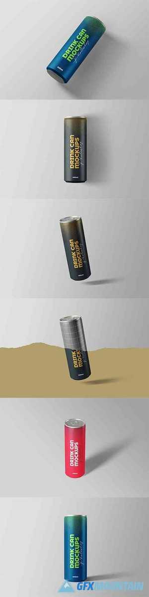 Drink Can Mockups 500ml