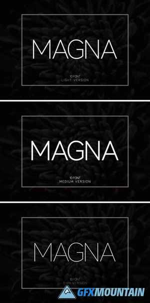  Magna (Thin,Light,Medium) Font 