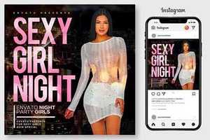 Sexy Girls Night Flyer 4192935