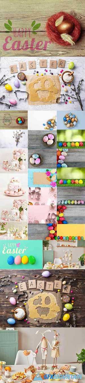 Happy Easter Holiday Decorations Bundle