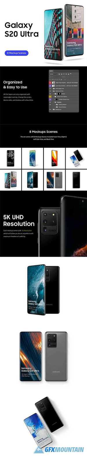 Samsung Galaxy S20 Ultra Mockup