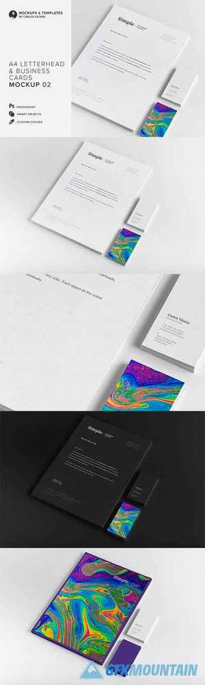 A4 and Business Cards Mockup 02 3808708