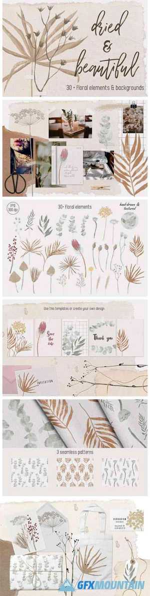Dried Flowers and Backgrounds 2980370