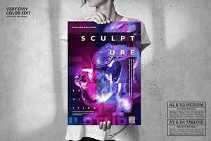 Sculpture Party - Big Music Poster Design