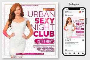 Urban Ladies Night Flyer Template 4577255