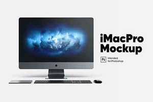 iMac Pro Front front view Mockup