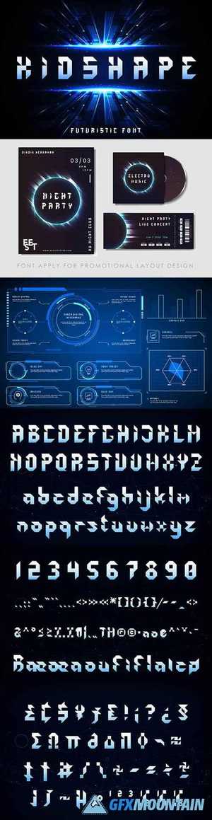 Kidshape Futuristic Display Script Font