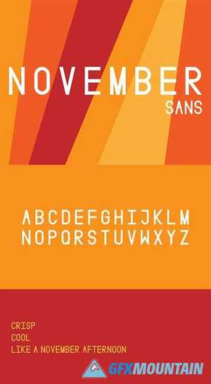November Sans Display Script Font