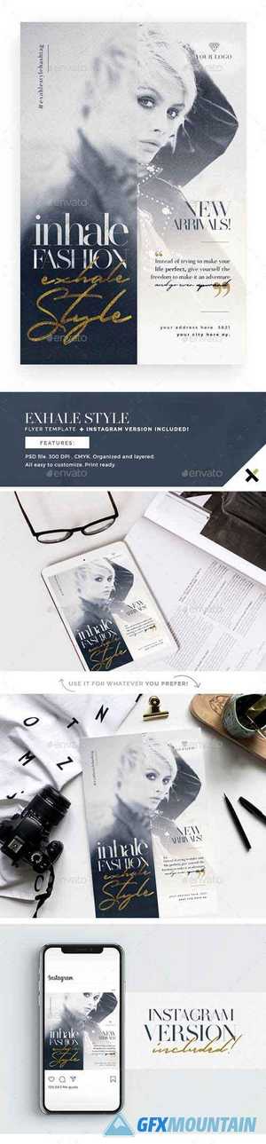 Exhale Style Flyer Template 25672169