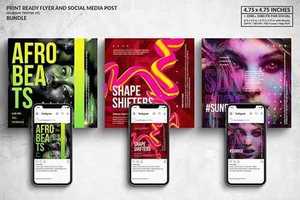 Music Square Flyer & Social Media Post Bundle 2