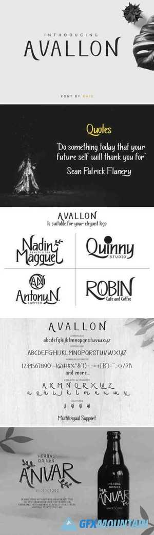  Avallon Font