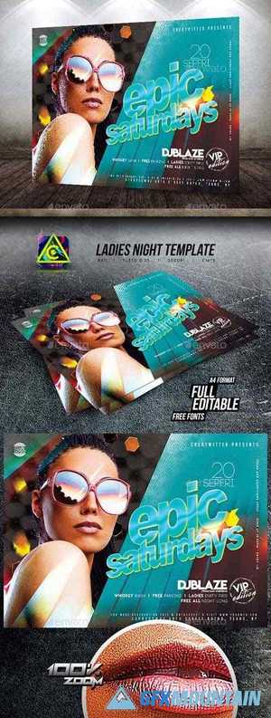 Ladies Night Flyer Template 25832028