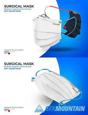 Surgical mask mockup 3