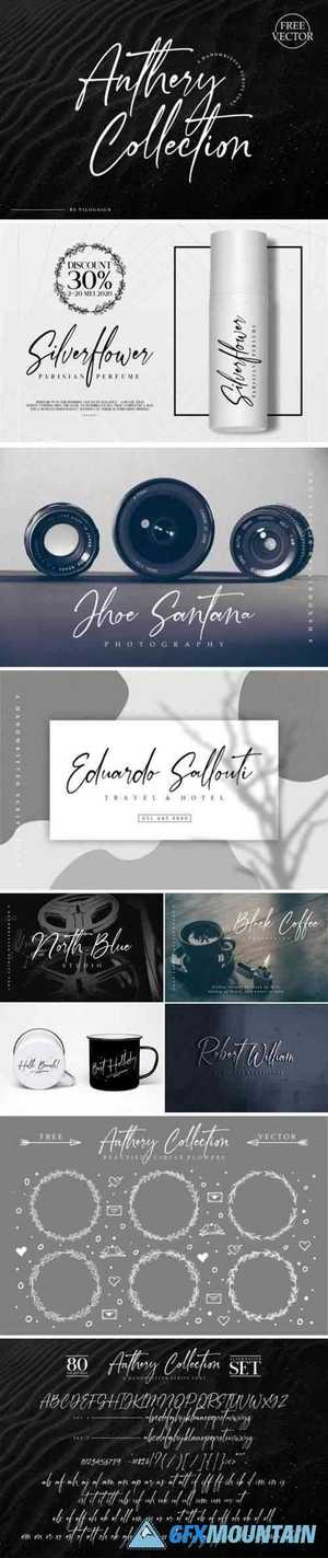Anthery Collection a Handwritten Script Font 535105