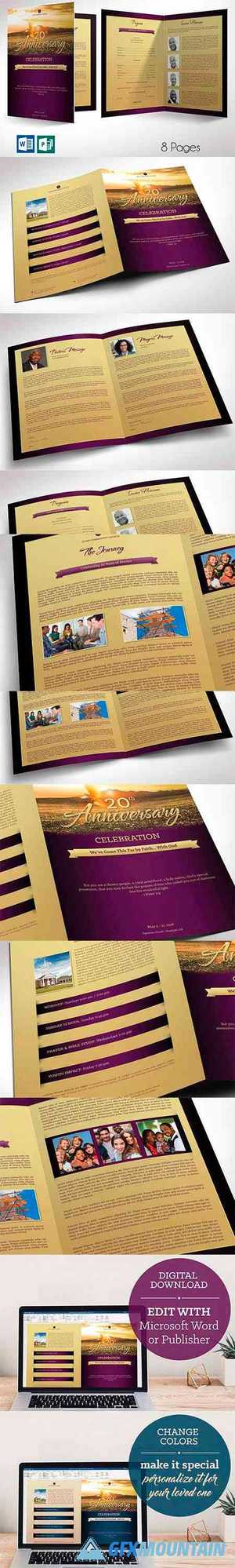 Church Anniversary Program Lrge Word 4652191