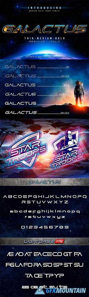 Galactus - SCIFI Font Family 4849384