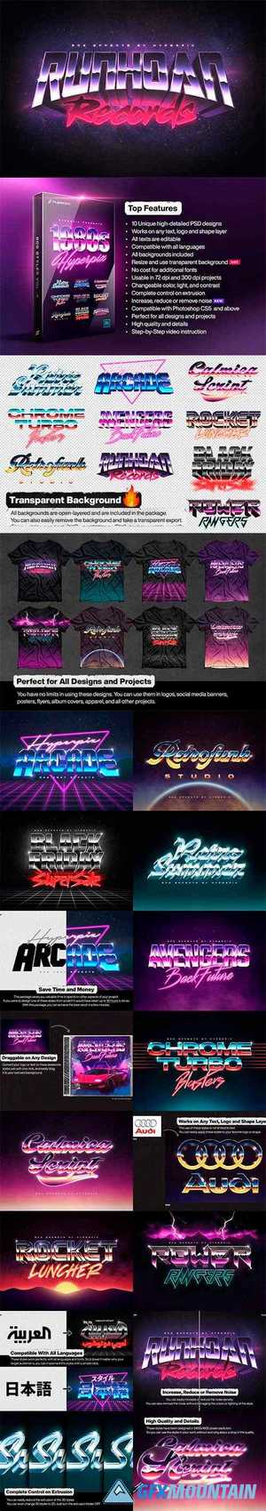 80s Text and Logo Effects Vol.4 4865785
