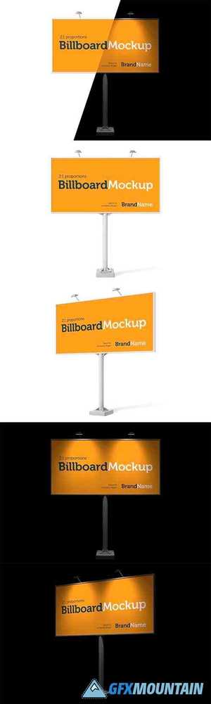 Billboard Mock-Ups. Day & night view 3435250