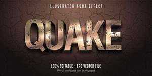 Quake 3D Style Editable Font Effect