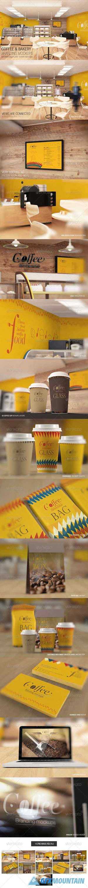 Coffee & Bakery Branding Mockups 6917980