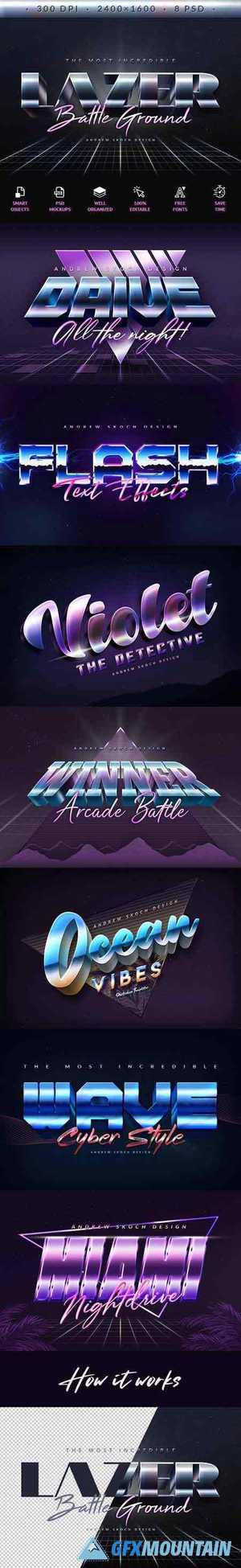 80s Retro Text Effects 26539957