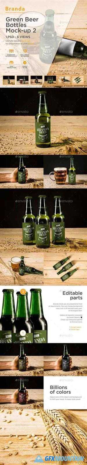 Green Beer Bottles Mock-up 2 25645477