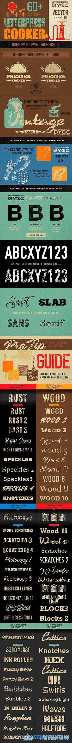 LetterPress Vector Texture Effects 3562795