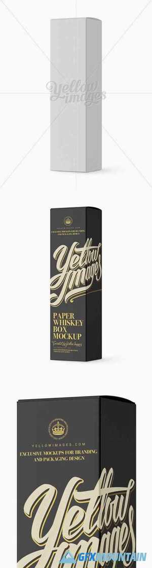 Download Free Paper Whisky Box Mockup Halfside View Free Download Graphics PSD Mockup Template