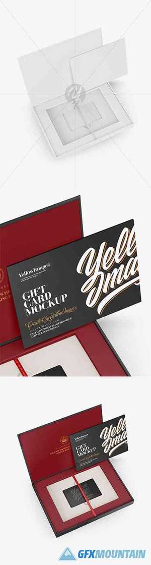 Download Gift Card In A Box Mockup Halfside View High Angle Shot Free Download Graphics Fonts Vectors Print Templates Gfxmountain Com Yellowimages Mockups