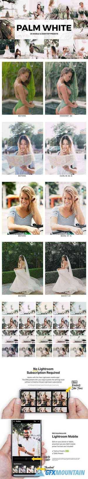 20 Palm White Lightroom Presets and LUTs 600169